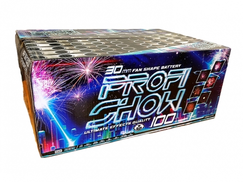 Pyro Show 100 strel / 30 mm nagnjeni - Ognjemetna baterija