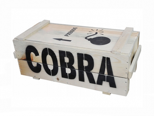 Cobra v lesenem zaboju 87 strelov / multikaliber