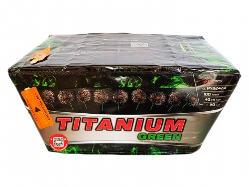 Titanium green 100 strel / 20mm - Ognjemetna baterija