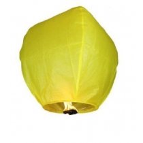 Leteči lampijon sreče - rumeni 10kosov